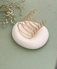 تصویر دستنبد النگویی طلایی کد B102 