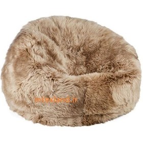 تصویر مبل شنی خزدار گرد 