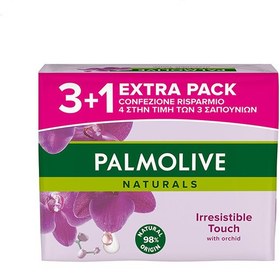 تصویر صابون پالمولیو PALMOLIVE مدل عصاره گل بنفشه بسته 4 عددی 