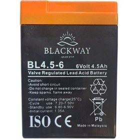 تصویر باتری خشک 6 ولت 4.5 آمپر ساعت مارک BLACKWAY مدل BL4.5-6 