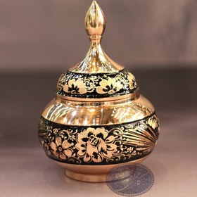 تصویر قندان 18 مس و تراش کاظمی 