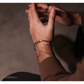 تصویر دستبند نقره B0210 