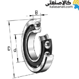 تصویر بلبرینگ تماس زاویه ای FAG کد 7218 