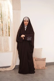 تصویر چادر اماراتی قهوه ای 