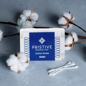 تصویر گوش‌ پاک‌کن پریستیو 200 عددی PRISTIVE COTTON SWABS, 200 PCS