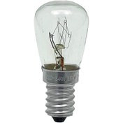 تصویر لامپ رشته ای یخچالی 220 ولت 15 وات سرپیچ شمعی E14 Refrigerator incandescent lamp 220V 15W E14 candle screw cap