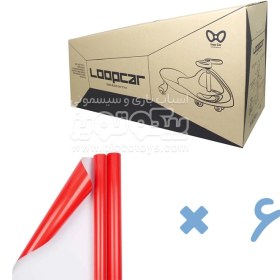 تصویر لوپ کار چرخ ژله ای چراغدار قرمز آبی کد PCH2011 