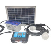 تصویر پکیج برق خورشیدی اقتصادی ۸۰ وات ساعت 