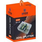 تصویر اسپلیتر نویزگیر ADSL انزو ENZO AD-55T ENZO AD-55T ADSL-VDSL Modem Telephone Splitter Adapter