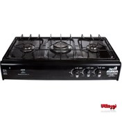 تصویر اجاق گاز سه شعله ترموکوبل دار آذرین پولاد Three-flame gas stove with Azarin Polad thermocouple