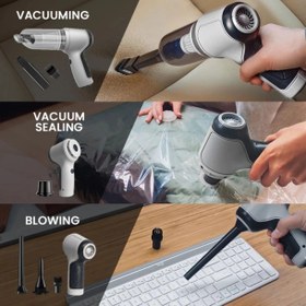 تصویر جارو شارژی خودرو مدل JB -107 Multifunction USB Powerful Car Vaccum Cleaner