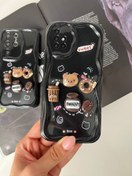 تصویر قاب عروسکی honee bear ( عروسکی honee bear - رنگ مشکی ) 