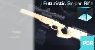 تصویر پکیج Futuristic Sniper Rifle [ PBR Ready ] 