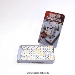 تصویر بازی فکری دومینو جعبه فلزی 