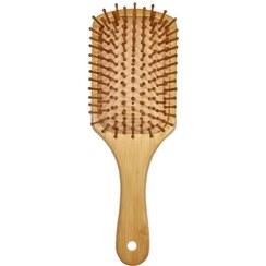 تصویر شانه مو چوبی بامبو مستطیل Wooden brush HAIR