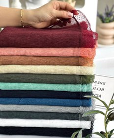 تصویر شال برشکا دور گیپور - کرم 