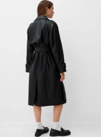 تصویر پالتو چرم مصنوعی زنانه برشکا اورجینالBershka coat 