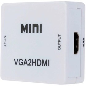 تصویر تبدیل VGA به HDMI وی نت V-COVGA2HDM VNET VGA To HDMI Converter / VCOVGA2HDM