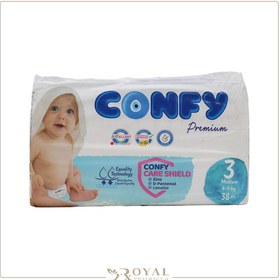 تصویر پوشک کانفی سایز 3 بسته 38 عددی ا Confy diaper Size 3 Pack Of 38 Confy diaper Size 3 Pack Of 38