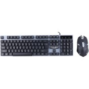 تصویر ست کیبورد و موس گیمینگ میکاسو مدل XK-01 RGB 