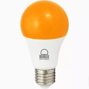 تصویر لامپ ال ای دی حبابی نارنجی ۹ وات 