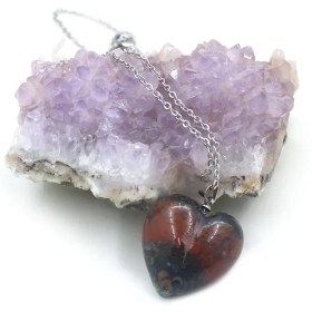 تصویر گردنبند مدل قلب کهکشانی 