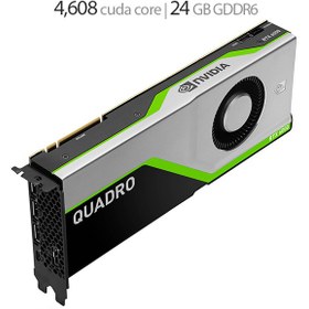 تصویر کارت گرافیک انویدیا NVIDIA Qudaro RTX 6000 24G 