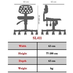 تصویر صندلی صنعتی نیلپر LCI 411i Nilper Industrial Chair LCI 411i