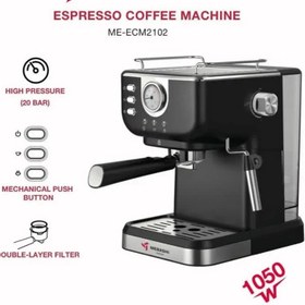 تصویر اسپرسو ساز مباشی مدل ME-ECM 2102 ا Mebashi Espresso maker 2102 Mebashi Espresso maker 2102