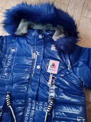 تصویر کاپشن وارداتی بارانی پافرشو خزدار ضخیم اسپرت 