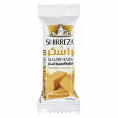 تصویر حلوا شکری تکنفره 30 گرمی شیررضا کارتن 72 عددی کیفیت عالی 