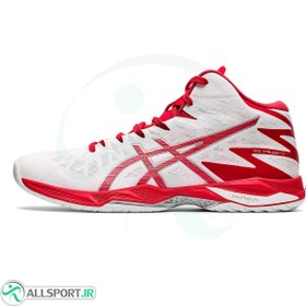 تصویر کفش والیبال زنانه اسیکس طرح اصلی Asics V-Swift FF MT 2 Classic Red White 