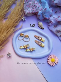 تصویر پک گیره وکش مو ۶ عددی - کد۲ 