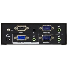 تصویر سوئیچ 2 پورت VGA/Audio آتن مدل VS0201 ا Aten VS0201 2-Port VGA/Audio Switch Aten VS0201 2-Port VGA/Audio Switch