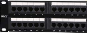 تصویر پچ پنل 48 پورت شبکه Dshot - Cat6 UTP Dshot 48-Port Cat6 RJ45 Patch Panel