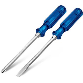 تصویر پیچ گوشتی ضربه خور دو سو یا چهارسو تکی نووا مدل NTS21 NOVA NTS21 GO-THROUGH SCREWDRIVER