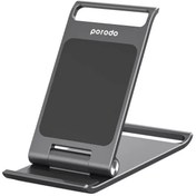 تصویر پایه موبایل تاشو پرودو مدلPD-ALFMB Porodo Alum. Alloy Foldable Mobile Stand PD-ALFMB