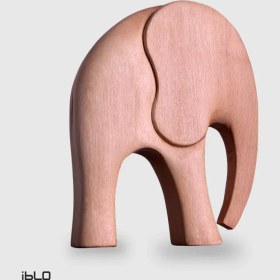 تصویر دکوری فیل چوبی 