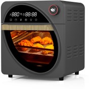 تصویر فر سرخ کن 14.5 لیتری دو حالته با کنترل لمسی با گردش هوای پیشرفته Porodo 14.5L Air Fryer & Oven With Touch Control!