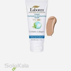 تصویر کرم مرطوب کننده رنگی لابورن حاوی کلاژن مناسب پوست خشک و نرمال laboren hydratant and moisturizing tinted cream for normal to dry skin 50ml