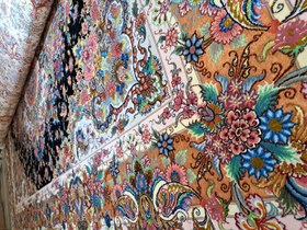 تصویر فرش دستبافت ابریشم تبریز| ۶ متری Tabriz Handmade Silk Carpet