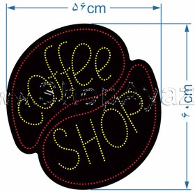 تصویر تابلو ال ای دی آیاز مدل کافی شاپ کد 601 