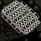 تصویر انگشتر نقره مردانه درفش| 7.08 گرم 