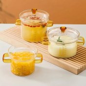 تصویر قابلمه پیرکس مدرج دسته رنگی وارداتی | ضد حرارت، بروسیلیکات، مناسب شعله مستقیم - 150 میلی لیتر Imported Pyrex Measuring Pot with Colorful Handle – Borosilicate, Heat-Resistant, Direct Flame Safe