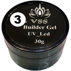تصویر بیلدر ژل کاشت ناخن 30 گرمی وی اس اس VSS کد 3 رنگ صورتی 