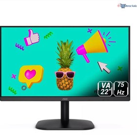 تصویر مانیتور 22 اینچ ای او سی مدل AOC 22B2HM-89 AOC 22B2HM-89 22 Inch VA Full HD Flat Monitor