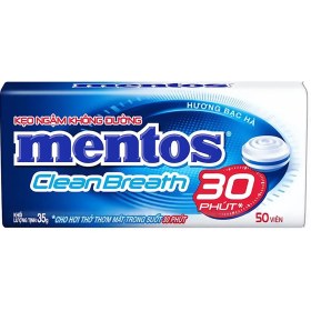 تصویر خوشبو کننده دهان منتوس نعنا قوطی فلزی 35 گرم Mentos خوشبوکننده دهان 35 گرم نعنا