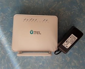 تصویر مودم وایرلس VDSL یوتل V301 سالم با آداپتور 