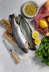 تصویر ماهی قزل آلا تازه ۱ کیلوگرم 