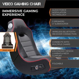 Gaming floor 2025 chair with speakers